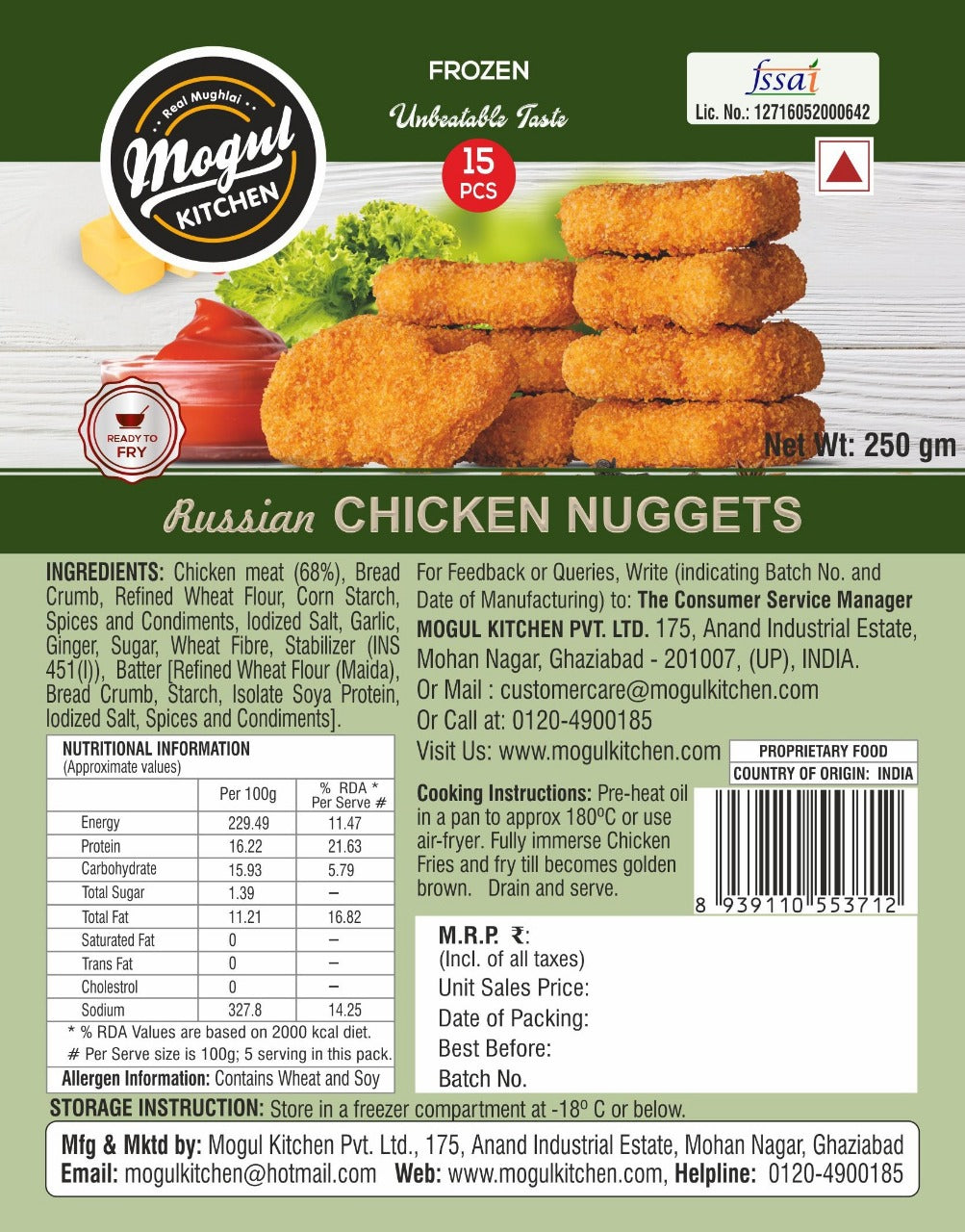 Russian Chicken Nuggets